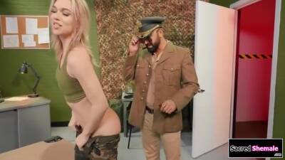 Emma Rose - Emma - Emma Rose - Small Tits Trans Is Barebacked By An Army General - direct.upornia.com