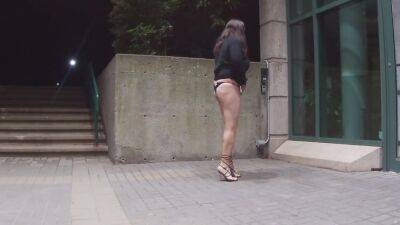 Amateur - Sissy Amateur Milf Cd Outdoors In Public Solo Masturbation With Object In The Ass - shemalez.com