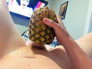 I cum in pineapple and eat it pov - ashemaletube.com