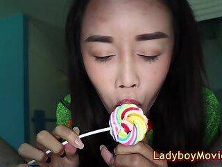 Candy - Ladyboy Millionaire Sucks For Free! - ashemaletube.com - Thailand